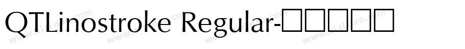 QTLinostroke Regular字体转换